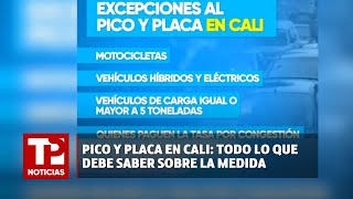 Pico y placa en Cali todo lo que debe saber sobre la medida I 210123 I TP Noticias [upl. by Bathsheba]