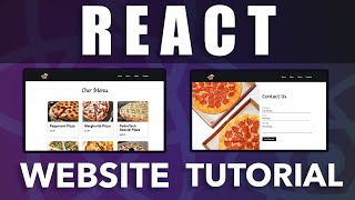 Code A React Website Tutorial  ReactJS Tutorial For Beginners [upl. by Ferri]