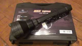 Flashlight Review  Olight M3X quotTritonquot 1000lm  300lm XML2 LED [upl. by Eylloh]