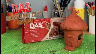 Das Terracotta Modelling Clay Review Fairy Toadstool House Craft [upl. by Jules]