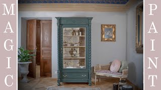 Da vecchio armadio a moderna e romantica vetrina Chalk Paint per il fai da te® DIY ElisaampMagicPaint [upl. by Sire18]