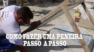 Como Fazer Uma peneira Passo a Passo [upl. by Borries61]