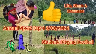 Students Playing FootballAnnual Sports DayGambalbari A LP School Conducted on 15082024Sub [upl. by Aidam]