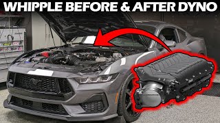 2024 Mustang GT Whipple Install  Before and After Dyno Numbers [upl. by Nolek157]