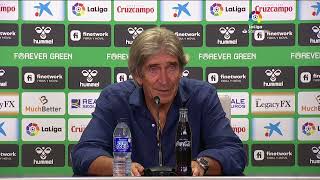 Rueda de prensa Real Betis vs Rayo Vallecano [upl. by Anidam]