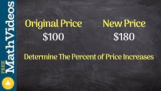 How to determine the percent price increase between two values [upl. by Keisling]