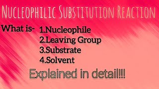 What is Nucleophile  Nucleophilic Substitution Reaction In simple way  Class 12th [upl. by Lili]