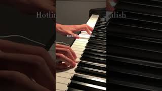 Hotline bling ☎️ Billie Eilish Easy piano piano billieeilishcover hotlinebling fyp [upl. by Fellows649]