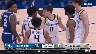 Marquette vs Seton Hall  2024127  NCAAB Game [upl. by Howlan]