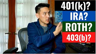 Beginners Guide to Retirement Plans 401k IRA Roth IRA  401k SEP IRA 403b [upl. by Eves]