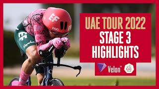 UAE Tour 2022 Stage 3 Highlights [upl. by Aikkan779]