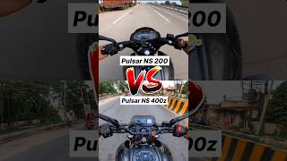 Pulsar NS 200 vs NS 400z 🔥 Gear Challenge shorts ns400z [upl. by Rosalinde]