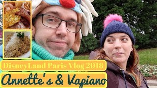 Disneyland Paris January 2018 5  Breakfast at Annettes and Lunch at Vapiano  Krispysmore [upl. by Rosenberg60]