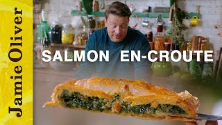 Easy Salmon En Croute  Jamie Keep Cooking Family Favourites [upl. by Cawley]