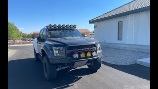 100k  lumens in Baja Design lp9 lp6 XL80 on ford raptor with switch pro [upl. by Ogawa711]