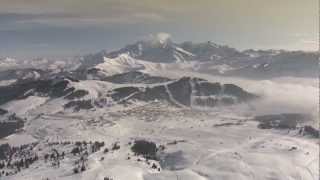 Les Saisies vu du ciel  from above [upl. by Nirtiac]