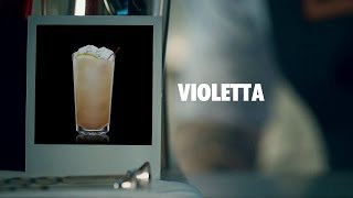 VIOLETTA DRINK RECIPE  HOW TO MIX [upl. by Vidda]