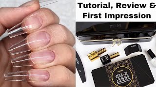 HOW TO EASY PERFECT OMBRE NAILS FOR BEGINNERS  GELX METHOD  QUICK amp STEPBYSTEP [upl. by Eilak555]