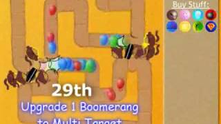 Bloons Tower Defense 2 Hard  Rounds 150 Video Tutorial [upl. by Ifill]