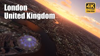 Orbx  London  United Kingdom  4K 60fps  Drone Music Video  Microsoft Flight Simulator [upl. by Bondie244]