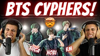 BTS CYPHERS  Our Reaction to Cyphers Pt 1  4 WE WERE NOT READY [upl. by Livi665]