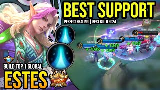 ESTES BEST BUILD 2024  BUILD TOP GLOBAL ESTES GAMEPLAY  MOBILE LEGENDS✓ [upl. by Anaiq]