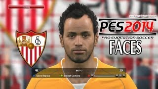 Pro Evolution Soccer 2014 PES 2014  Sevilla Player Faces [upl. by Anod38]