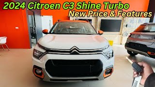 2024 Citroen C3 Shine Full Detailed Review ♥️ New Updates amp Price C3 Shine Turbo [upl. by Eelymmij12]