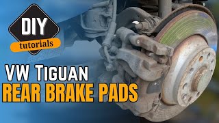 HOW TO replace rear brake pads VW Tiguan [upl. by Otrebogir483]