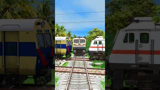 TRAINS CROSSING BUMPY BRANCHED TRACKS 😱 train [upl. by Salman]