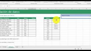 Validacion de datos en Excel Excel Validación [upl. by Esined]