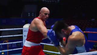 Bakhodir Jalolov UZB vs Ivan Dychko KAZ Asian Championships 2015 QFs 91kg [upl. by Bowman]