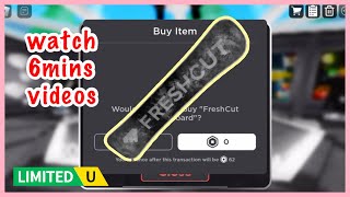 Sniping FreshCut Snowboard  watch 6 mins videos in freshcut Roblox community feed [upl. by Marcel197]