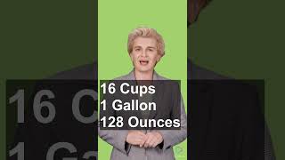 Ounces Cups Quarts Pints Gallons conversions [upl. by Thibaud]