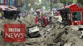 Massive Taiwan gas explosion kills 24  BBC News [upl. by Onidranreb145]