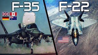 F35 Lightning II Vs F22 Raptor  INTERCEPT  Digital Combat Simulator  DCS [upl. by Bartholomew]