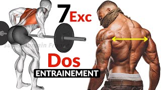 7 Exercices Pour Un Dos Large Et Puissant Entrainement Musculation [upl. by Aihcrop]