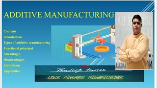 Additive manufacturing  introduction types application  advantages I disadvantage Pradeep Kumar [upl. by Alastair]