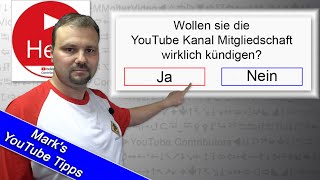 YouTube Kanal Mitgliedschaft kündigen  YouTube Premium kündigen  so gehts [upl. by Seumas87]