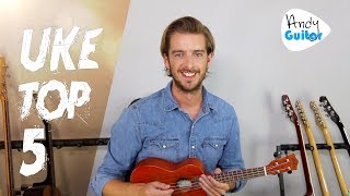 Top 5 Ukulele Songs  EASY CHORDS [upl. by Aleicarg400]