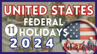 【US】Happy Days Calendar Learn About 11 US Federal Holidays in 2024 [upl. by Ayt]