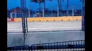 vitaly petrov spins f1 singapore 2012 practice session 3 [upl. by Kooima781]