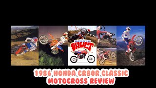 1986 Honda CR80R Classic Motocross Review [upl. by Ueihtam]