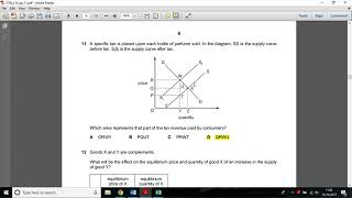 CIE AS Economics 9708  S16 P11  Solved Paper [upl. by Steel]