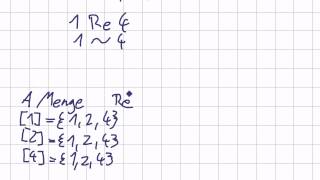 Mathematik für Informatik Studenten 25  Mengenlehre  Äquivalenzklasse [upl. by Lim]