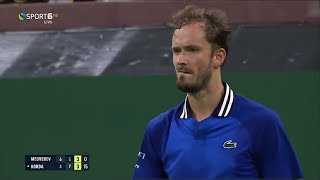 BNP PARIBAS OPEN 2024  Daniil Medvedev vs Sebastian Korda  TENNIS HIGHLIGHTS 🔴 [upl. by Renmus]