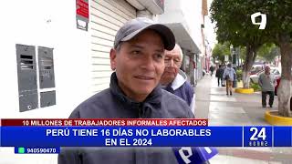 Feriados 2024 en Perú estos son los próximos días no laborables en el calendario [upl. by Jp526]