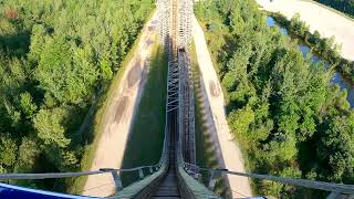 Shivering Timbers off Ride Video [upl. by Htebaras468]