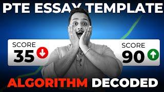 PTE Essay Template  NEW Way to SCORE 9090 in 2024 Algorithm Decoded [upl. by Doehne803]