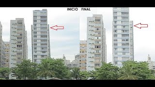 Reaprumo de Edifício Inclinado quotTortoquot em Santos  Maffei Engenharia [upl. by Goodson424]